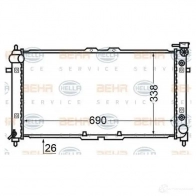 Радиатор охлаждения двигателя HELLA 46282 _BEHR HELLA SERVICE_ 8mk376727691 SXGPPP
