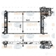 Радиатор охлаждения двигателя HELLA 45533 PBK2TL9 8mk376714311 _BEHR HELLA SERVICE_ - Изображение 6