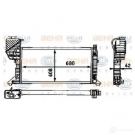 Радиатор охлаждения двигателя HELLA TKE9RD _BEHR HELLA SERVICE_ 8mk376721441 46127 - Изображение 5