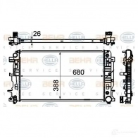 Радиатор охлаждения двигателя HELLA 7T5L3E _BEHR HELLA SERVICE_ Mercedes Sprinter (906) 2 Фургон 3.0 (3,5T) 319 CDI / BlueTEC (9031. 9033. 9035. 9037) 190 л.с. 2009 – 2024 8mk376701011