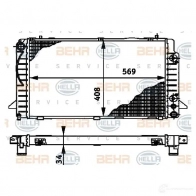 Радиатор охлаждения двигателя HELLA 45609 _BEHR HELLA SERVICE_ 8mk376715161 D0FK6 - Изображение 4