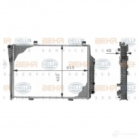 Радиатор охлаждения двигателя HELLA _BEHR HELLA SERVICE_ Mercedes C-Class (S202) 1 Универсал 2.2 C 200 T CDI (2094) 102 л.с. 1998 – 2001 J3GK6K 8mk376710351