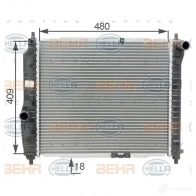Радиатор охлаждения двигателя HELLA 46721 0NV2YH 8mk376762641 _BEHR HELLA SERVICE_ - Изображение 4
