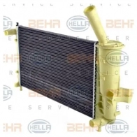 Радиатор охлаждения двигателя HELLA KLHM8EF _BEHR HELLA SERVICE_ 46523 8mk376754421 - Изображение 5