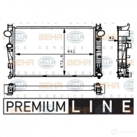 Радиатор охлаждения двигателя HELLA _BEHR HELLA SERVICE_ 7DMTIP 8mk376710291 Mercedes S-Class (W220) 2 Седан 4.3 S 430 (220.070. 2270) 279 л.с. 1998 – 2005
