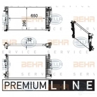 Радиатор охлаждения двигателя HELLA H08D1 46600 _BEHR HELLA SERVICE_ 8mk376756131 - Изображение 6