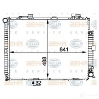 Радиатор охлаждения двигателя HELLA DEOXH _BEHR HELLA SERVICE_ 8mk376711151 45241 - Изображение 5