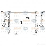 Радиатор охлаждения двигателя HELLA 8mk376900264 47249 _BEHR HELLA SERVICE_ D6PHV8S - Изображение 5