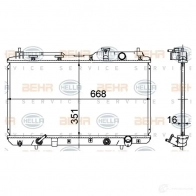Радиатор охлаждения двигателя HELLA PCBV42M 8mk376724531 _BEHR HELLA SERVICE_ Honda CR-V 1 (RD1, 3) 1995 – 2001