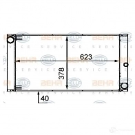 Радиатор охлаждения двигателя HELLA 8mk376719011 _BEHR HELLA SERVICE_ 0M9WCF6 45922 - Изображение 6