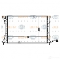 Радиатор охлаждения двигателя HELLA _BEHR HELLA SERVICE_ CSOEP8 8mk376771771 Renault Trafic (FL, X83) 2 Фургон 2.5 dCi 145 (FL0J) 146 л.с. 2006 – 2024