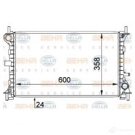 Радиатор охлаждения двигателя HELLA 46034 YOXS75 8mk376720301 _BEHR HELLA SERVICE_ - Изображение 6