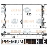 Радиатор охлаждения двигателя HELLA Audi Q5 (8R) 1 2008 – 2016 MX95G _BEHR HELLA SERVICE_ 8mk376754751