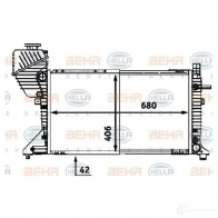 Радиатор охлаждения двигателя HELLA _BEHR HELLA SERVICE_ 46147 8mk376721631 3ZL5X - Изображение 5