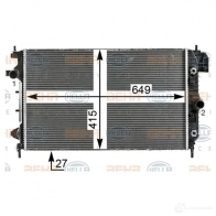 Радиатор охлаждения двигателя HELLA _BEHR HELLA SERVICE_ 8mk376700451 RLXW1 44819 - Изображение 4