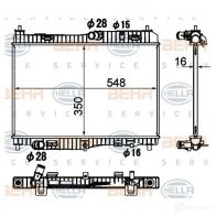 Радиатор охлаждения двигателя HELLA 1II9U5T 8mk376790501 Ford Fiesta 6 (CB1, CCN) Хэтчбек 1.4 97 л.с. 2008 – 2024 _BEHR HELLA SERVICE_