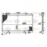Радиатор охлаждения двигателя HELLA 8mk376724631 _BEHR HELLA SERVICE_ 46232 FUMC9T - Изображение 3