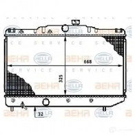 Радиатор охлаждения двигателя HELLA _BEHR HELLA SERVICE_ CYECC 8mk376708711 45121
