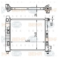 Радиатор охлаждения двигателя HELLA F81JYQ _BEHR HELLA SERVICE_ 45411 8mk376713064 - Изображение 2