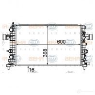 Радиатор охлаждения двигателя HELLA 8mk376754081 BCS4AM _BEHR HELLA SERVICE_ 46499