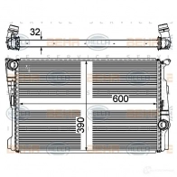 Радиатор охлаждения двигателя HELLA 46364 X F93IJS 4045621514402 8mk376743371 - Изображение 2