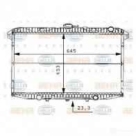 Радиатор охлаждения двигателя HELLA EZ9TL Ford Maverick 1 (ML, NL) 1993 – 1999 _BEHR HELLA SERVICE_ 8mk376706481