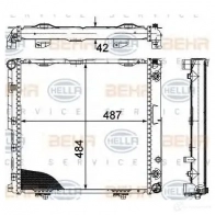 Радиатор охлаждения двигателя HELLA 8mk376712431 _BEHR HELLA SERVICE_ 45347 VKDE1Y - Изображение 4