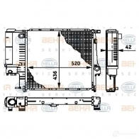 Радиатор охлаждения двигателя HELLA D7HIFG 8mk376713241 45434 _BEHR HELLA SERVICE_ - Изображение 6