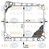 Радиатор охлаждения двигателя HELLA _BEHR HELLA SERVICE_ 45141 R100D9Y 8mk376709341 - Изображение 6