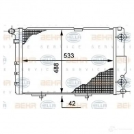 Радиатор охлаждения двигателя HELLA _BEHR HELLA SERVICE_ 45353 NNPKPVK 8mk376712461 - Изображение 6