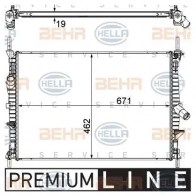 Радиатор охлаждения двигателя HELLA 46832 _BEHR HELLA SERVICE_ 8mk376764501 DSD8F1G