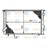 Радиатор охлаждения двигателя HELLA _BEHR HELLA SERVICE_ 45097 8mk376708471 06TELW
