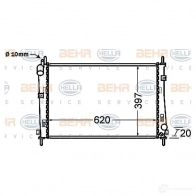 Радиатор охлаждения двигателя HELLA 8mk376754781 Ford Mondeo 3 (GE, B5Y) Хэтчбек 2.0 16V 146 л.с. 2000 – 2007 I5UYYT _BEHR HELLA SERVICE_