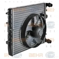 Радиатор охлаждения двигателя HELLA 8mk376704601 56DOMC _BEHR HELLA SERVICE_ 44883 - Изображение 3