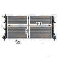 Радиатор охлаждения двигателя HELLA _BEHR HELLA SERVICE_ PIB8C 47277 8mk376902004 - Изображение 6