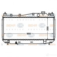 Радиатор охлаждения двигателя HELLA 46931 8mk376768291 GZWNKM _BEHR HELLA SERVICE_