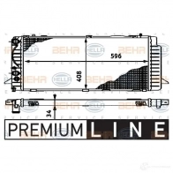 Радиатор охлаждения двигателя HELLA _BEHR HELLA SERVICE_ N42J9E Audi 80 (B4, 8C5) 4 Универсал 1.9 Td 75 л.с. 1991 – 1994 8mk376714621