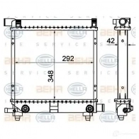 Радиатор охлаждения двигателя HELLA 45265 8mk376711314 BQ2H8RG _BEHR HELLA SERVICE_