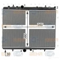 Радиатор охлаждения двигателя HELLA 8mk376700534 _BEHR HELLA SERVICE_ 44828 ITDHL8 - Изображение 5
