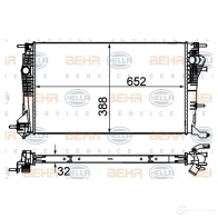 Радиатор охлаждения двигателя HELLA 7ODTPG 8mk376700421 _BEHR HELLA SERVICE_ 44815 - Изображение 4