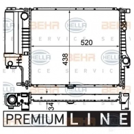 Радиатор охлаждения двигателя HELLA _BEHR HELLA SERVICE_ 45240 OICKT 8mk376711131 - Изображение 2