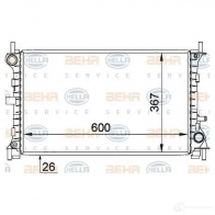 Радиатор охлаждения двигателя HELLA 8mk376764031 BPRMWB 46793 _BEHR HELLA SERVICE_ - Изображение 4