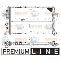 Радиатор охлаждения двигателя HELLA 8mk376713011 FCVEV6N Opel Zafira (A) 1 Минивэн 2.2 DTI 16V (F75) 117 л.с. 2002 – 2005 _BEHR HELLA SERVICE_