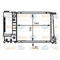 Радиатор охлаждения двигателя HELLA _BEHR HELLA SERVICE_ 5D39I 45758 8mk376717201 - Изображение 6