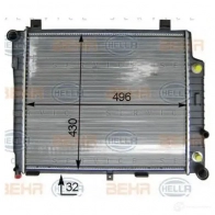 Радиатор охлаждения двигателя HELLA R9YLHN0 8mk376714634 _BEHR HELLA SERVICE_ Mercedes C-Class (W202) 1 Седан 2.0 C 200 D (2020) 75 л.с. 1993 – 2000