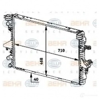 Радиатор охлаждения двигателя HELLA _BEHR HELLA SERVICE_ 662MQ 45938 8mk376719171 - Изображение 6