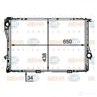 Радиатор охлаждения двигателя HELLA 45358 _BEHR HELLA SERVICE_ 8mk376712494 FXZ66NV - Изображение 4