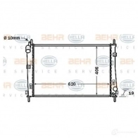 Радиатор охлаждения двигателя HELLA KTFK0VE Ford Mondeo 3 (GE, B5Y) Хэтчбек 2.0 16V 146 л.с. 2000 – 2007 _BEHR HELLA SERVICE_ 8mk376705551