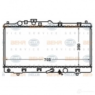 Радиатор охлаждения двигателя HELLA 46949 9LV0SD9 8mk376769631 _BEHR HELLA SERVICE_