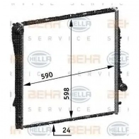 Радиатор охлаждения двигателя HELLA 8mk376718761 DPTYK 45913 _BEHR HELLA SERVICE_ - Изображение 4